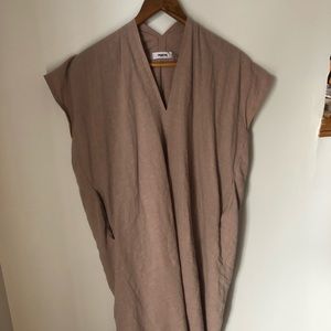 Beithe linen cocoon dress - Clay